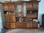 Antiek donker eiken kast, Ophalen, Gebruikt, 200 cm of meer, Met deur(en)