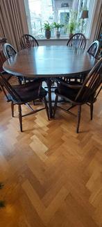 Klassieke originele Windsor Eetkamerset, Ophalen, Gebruikt, Klasiek Windsor, 4 tot 6 stoelen