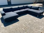 !!ACTIE!! Zwarte U bank, gratis levering, Verzenden, Hoekbank, 300 cm of meer, Metaal