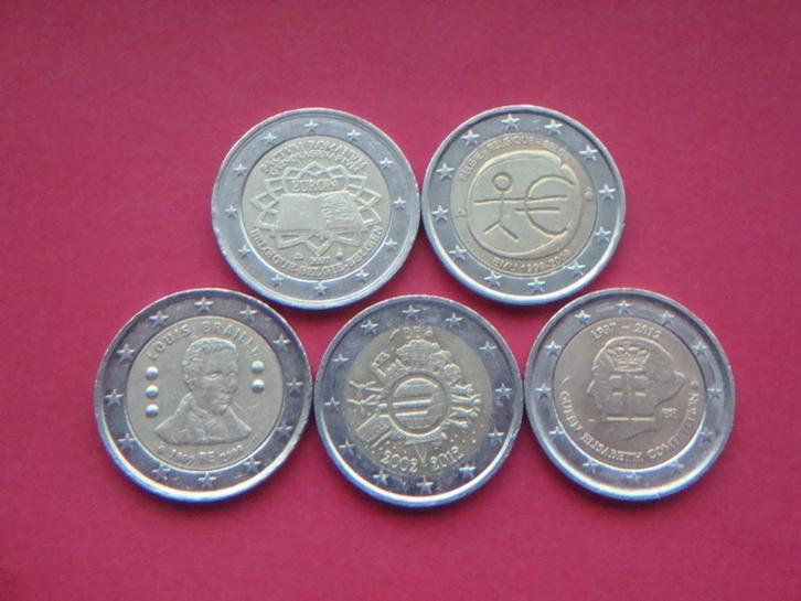 België setje speciale 2 Euromunten 2007 / 2012., Postzegels en Munten, Munten | België, Setje, Overig, Verzenden