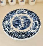3 ontbijtbordjes Shinx Regout Cambridge blauw, Ophalen of Verzenden