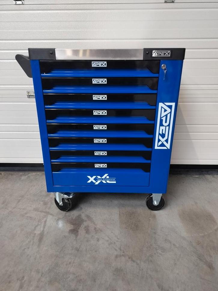 Apex gereedschapswagen 8 lades -8 gevuld krachtdoppen nieuw!, Auto diversen, Autogereedschap, Nieuw, Ophalen