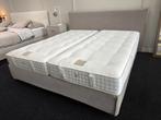Boxspring Schramm showmodel mythos matrassen, Ophalen, Grijs, 180 cm, 200 cm