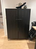 Mooie Woood Bruut opbergkast - Zwart, Huis en Inrichting, Ophalen, 100 tot 150 cm, 50 tot 100 cm, Zo goed als nieuw