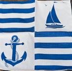 Nautische Sierkussenslopen - Set van 2, Ophalen, Nieuw, Blauw, Vierkant