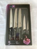 Nieuwe messenset van Le Chef, Nieuw, Ophalen of Verzenden, Rvs of Chroom, Vaatwasserbestendig