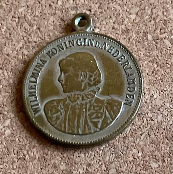 Draag Medaille - Wilhelmina Koningin D. Nederlanden 1898 beschikbaar voor biedingen