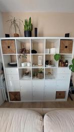 Ikea Kallax 5x5 met 4 lades, 8 deurtjes., Huis en Inrichting, Ophalen, Gebruikt, 150 tot 200 cm, 150 tot 200 cm