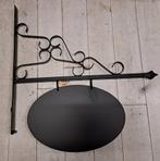 Smeedijzeren uithangbord aan wandsteun 75 x 70 cm 2 modellen, Ophalen