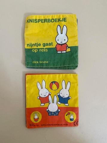 2 x knisperboekje. Nijntje. Dick Bruna. Stoffen boekje.     beschikbaar voor biedingen