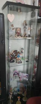Detolf ikea Vitrinekast zwart prijs 2 st, of losse verkoop, Huis en Inrichting, Kasten | Vitrinekasten, Ophalen, Met plank(en)