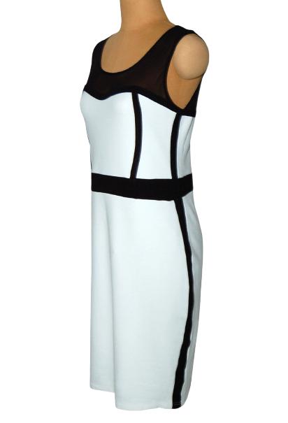 Juffrouw Jansen jurkje, sexy jurk, Mt. L, Verzenden, Wit, Maat 42/44 (L), Zo goed als nieuw