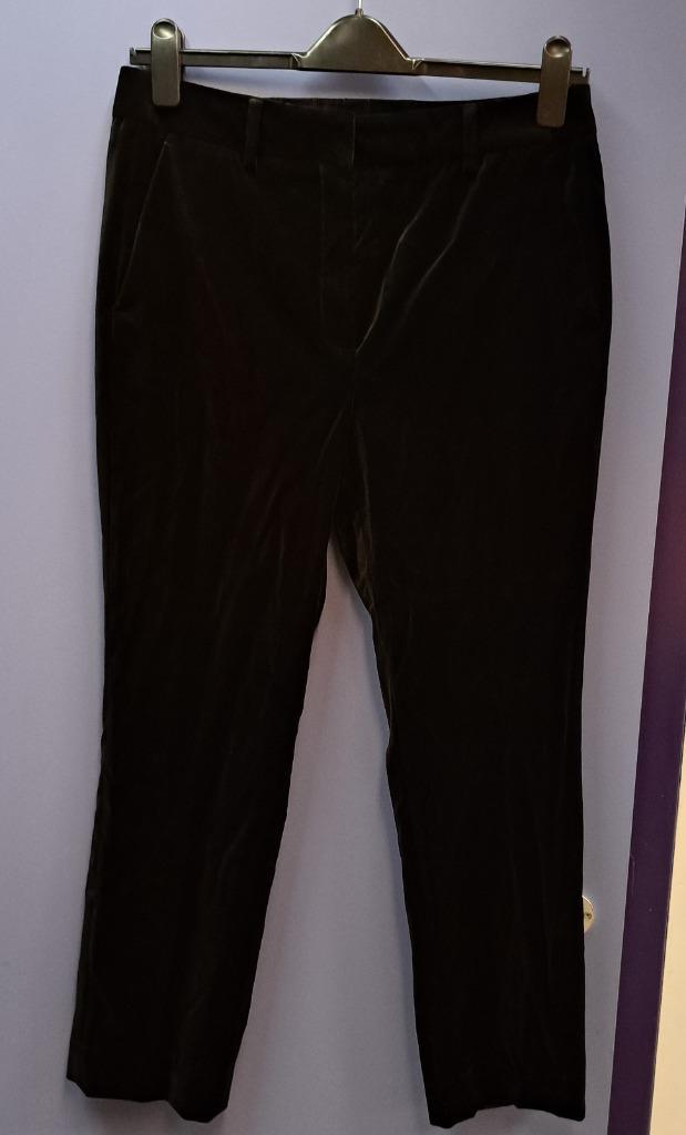Pauw zwart fluwelen / velours pantalon broek zgan! S-M 44002, Kleding | Dames, Broeken en Pantalons, Nieuw, Maat 36 (S), Zwart