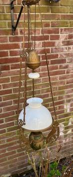 Antieke petroleumlamp 'Schippertje', Ophalen