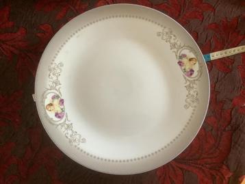 Zes grand dessert borden 38 diameter met engelen voor kerst beschikbaar voor biedingen