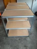 Metalen stellingkast met 3 planken, Ophalen, Zo goed als nieuw