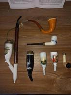 Mooie oude porseleinen pijpenkoppen + complete pijpen, Antiek en Kunst, Antiek | Keramiek en Aardewerk, Ophalen of Verzenden