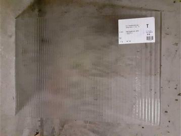 GRATIS: glasplaat helder geribbeld, 65 x 46 x 0,4 cm glas b0 beschikbaar voor biedingen