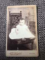CDV, Kind op stoel, M.D. Wessels, Gouda, Carte de Visite, Verzamelen, Foto's en Prenten, Gebruikt, Foto, Ophalen of Verzenden