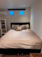 Zwarte Boxspring 161x208 cm, Huis en Inrichting, Ophalen, Zwart, Tweepersoons, Zo goed als nieuw