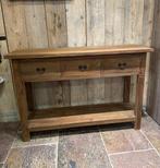 Teakhouten Sidetable met 3 lades nieuw, Ophalen, Nieuw, 25 tot 50 cm