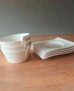 Villeroy en Boch New Wave 4 schotels en 3 kommen, Ophalen, Zo goed als nieuw, Overige stijlen, Kop(pen) en/of Schotel(s)