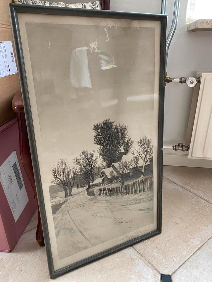 Antieke ets, Antiek en Kunst, Kunst | Etsen en Gravures, Ophalen of Verzenden