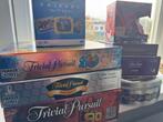 8x trivial pursuit, Hobby en Vrije tijd, Gezelschapsspellen | Bordspellen, Drie of vier spelers, Ophalen, Gebruikt, Reisspel