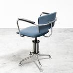Vintage Gispen bureaustoelen, info en prijs in omschrijving., Ophalen, Gebruikt, Twee, Blauw