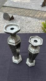 Set Kandelaren van aardewerk, Ophalen, Keramiek of Aardewerk