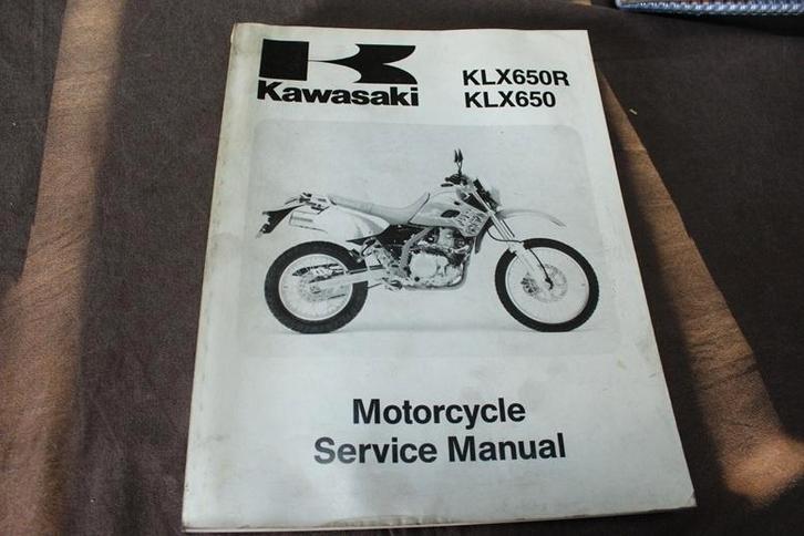 Kawasaki KLX650 R 1993 motorcycle service manual KLX 650, Motoren, Handleidingen en Instructieboekjes, Kawasaki, Ophalen of Verzenden
