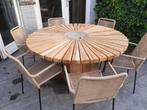 Teak vuurtafel rond, Tuin en Terras, Nieuw, Ophalen of Verzenden