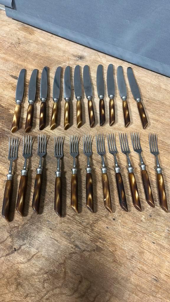 Ankermast aschenbach cie solingen. Bestek., Antiek en Kunst, Antiek | Bestek, Ophalen of Verzenden