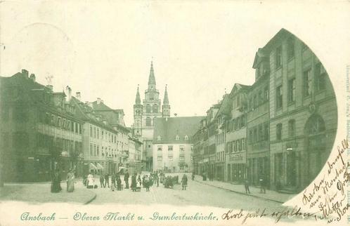 (379-162-027) Ansbach Oberer Markt, Verzamelen, Ansichtkaarten | Buitenland, Duitsland, Verzenden
