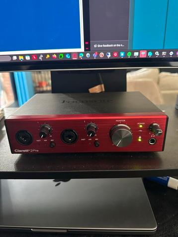 Focusrite Clarett+ 2Pre Audio Interface beschikbaar voor biedingen