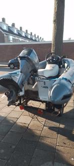 Zodiac/ rubberboot met stuur en motor 8pk, Watersport en Boten, Bootonderdelen, Ophalen, Nieuw, Motor en Techniek, Motorboot