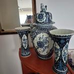 Delfts Blauw Vaas en Pot Set, Antiek en Kunst, Antiek | Keramiek en Aardewerk, Ophalen of Verzenden