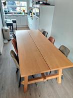 Mockelby Tafel Eikenhout met 6 stoelen, Huis en Inrichting, Tafels | Eettafels, Ophalen, 100 tot 150 cm, Eikenhout, 200 cm of meer