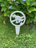 gietijzeren honden poepbordje wit HB25, Tuin en Terras, Tuinstekers, Euregioweg 225 Enschede, Info@esschertdesign.nl, Nieuw, Ophalen of Verzenden