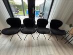 4 zwarte stoelen Zuiver OMG, Huis en Inrichting, Stoelen, Ophalen, Gebruikt, Zwart, Vier