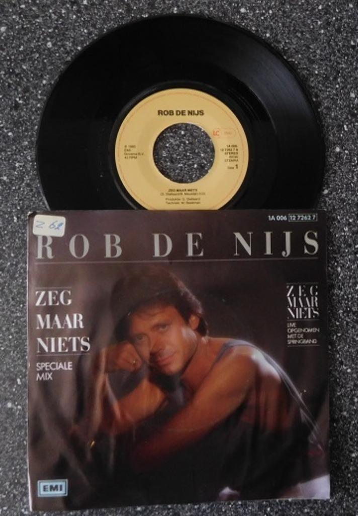 Rob de Nijs - zeg maar niets (vanaf € 2,00), Cd's en Dvd's, Vinyl | Nederlandstalig, Zo goed als nieuw, Levenslied of Smartlap