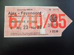 toegangsbewijs ajax - feyenoord 1985, Ophalen of Verzenden, Nieuw, Ajax, Spelerskaart