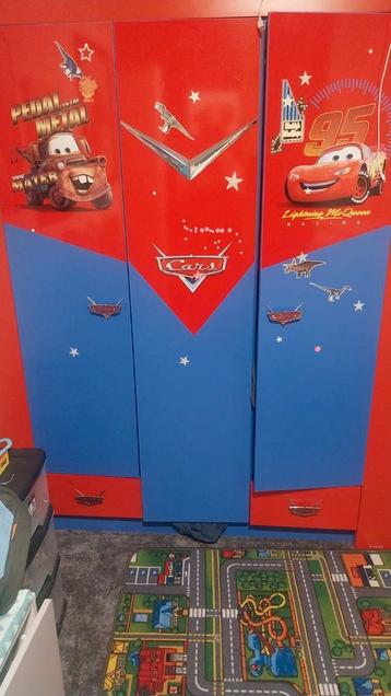 Cars Kinderkamer Set: Kast, Bed, Nachtkastje & Plank beschikbaar voor biedingen