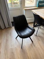 Zwarte eetkamerstoelen, stevig, niet beschadigd, Ophalen, Zwart, Zo goed als nieuw, Metaal