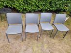 Tuinstoelen antraciet kunststof, Ophalen, Gebruikt, Kunststof, Stapelbaar