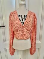 Loavies kort shirt-blouse M, Kleding | Dames, Blouses en Tunieken, Oranje, Maat 38/40 (M), Ophalen of Verzenden, Zo goed als nieuw