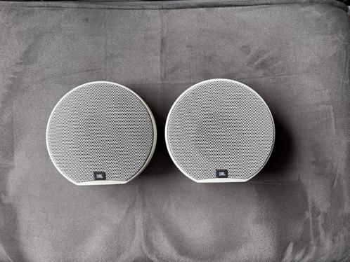 JBL two-piece surround speakers wit, Audio, Tv en Foto, Luidsprekers, Gebruikt, Front, Rear of Stereo speakers, 60 tot 120 watt