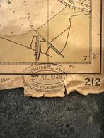 Vintage/ Kaart Ijsselmeer/ministerie van de Marine 1946, Gebruikt, Kaart, Foto of Prent, Onbekend, Ophalen of Verzenden