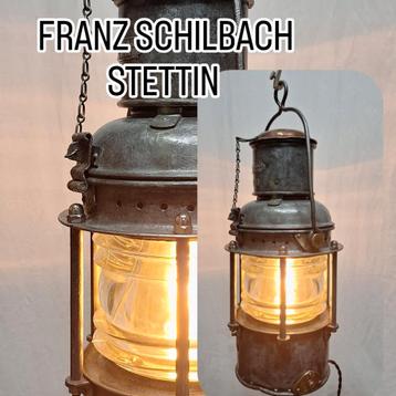 Franz Schilbach Stettin 59908 scheepslamp zink en koper beschikbaar voor biedingen