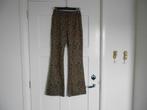 Pescara zwart/bruine flair broek, maat S., Maat 38/40 (M), Zwart, Pescara, Ophalen of Verzenden